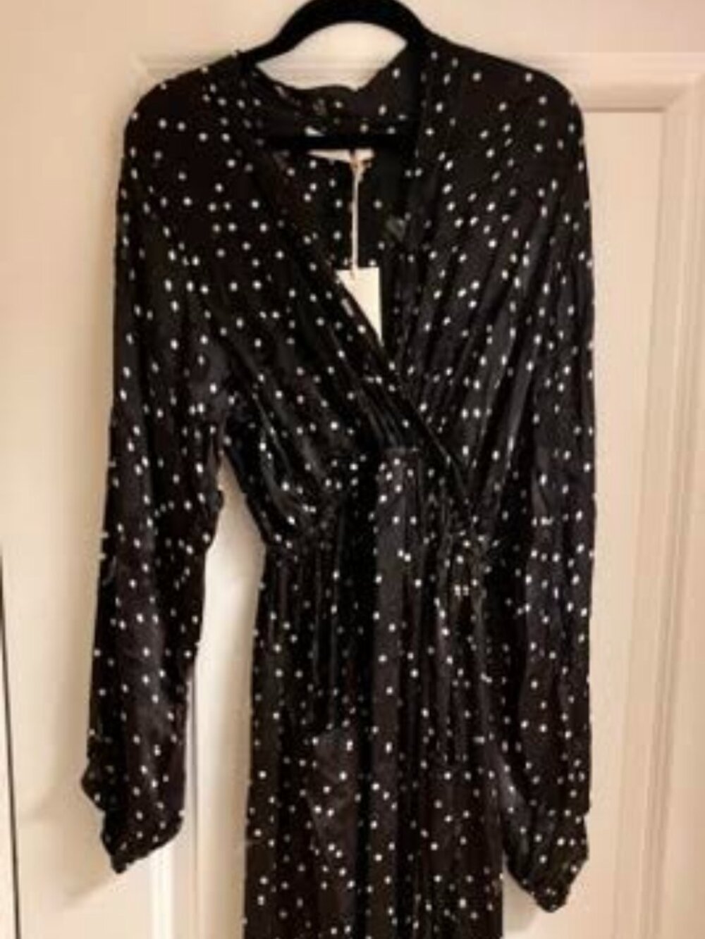 Natalie Martin Nico Maxi Dress in Midnight Burnout Size Medium